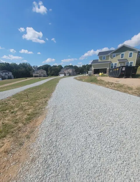 Entrada de grava terminada en Charlotte NC