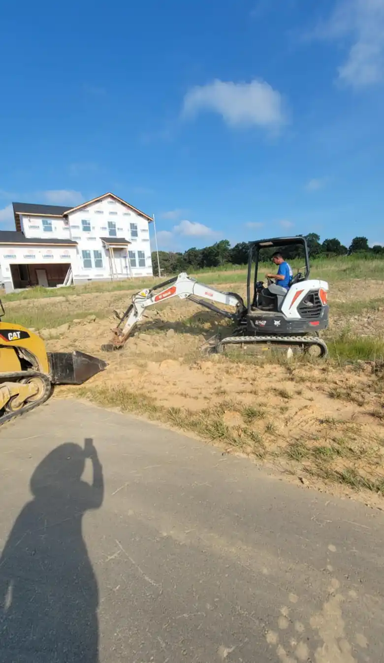 Skid steer and mini excavator working a lot in Charlotte, NC